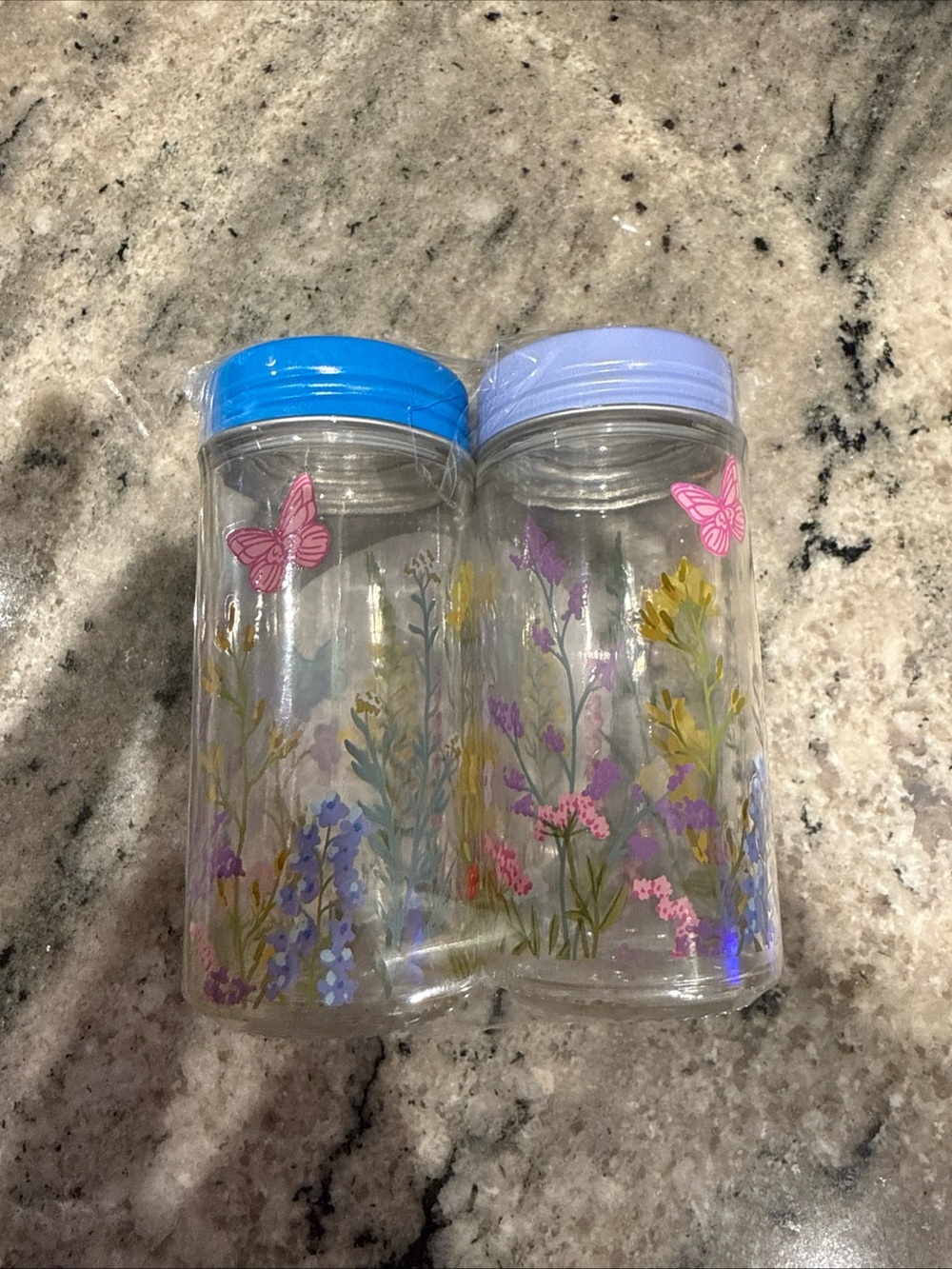 Dolly Parton Glass Salt and pepper shakers – wildflower print (set of2)